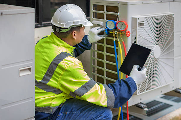 Professional Hvac technician working in Morven, GA